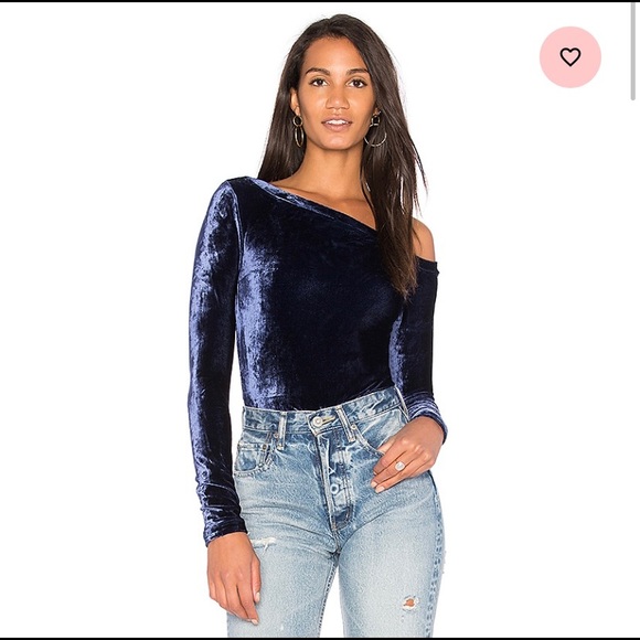 Revolve Backtosquareone Velvet Bodysuit - Picture 2 of 6